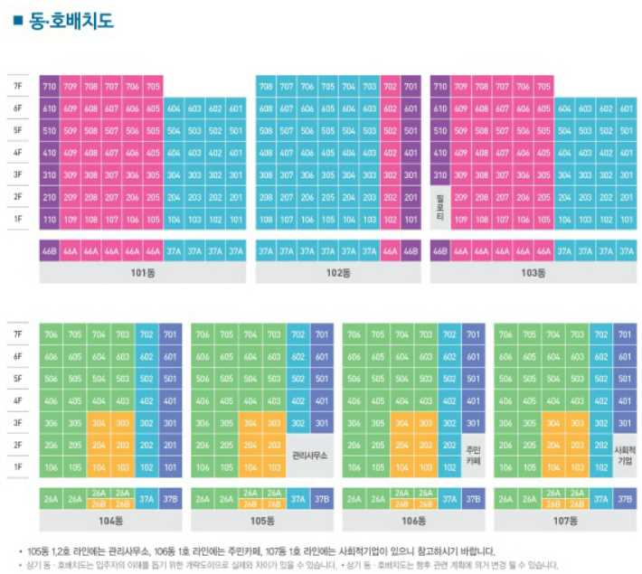 서귀포성산LH동호배치도