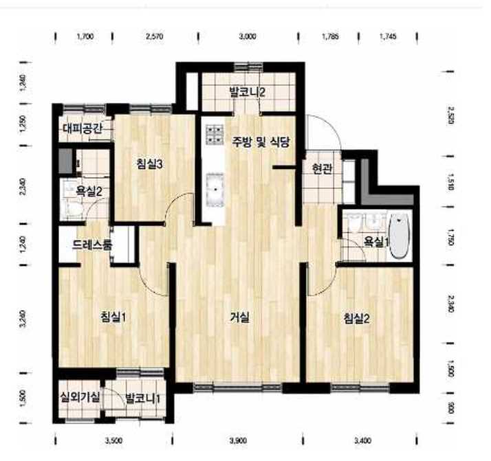 e편한세상서울대입구 평면도59A