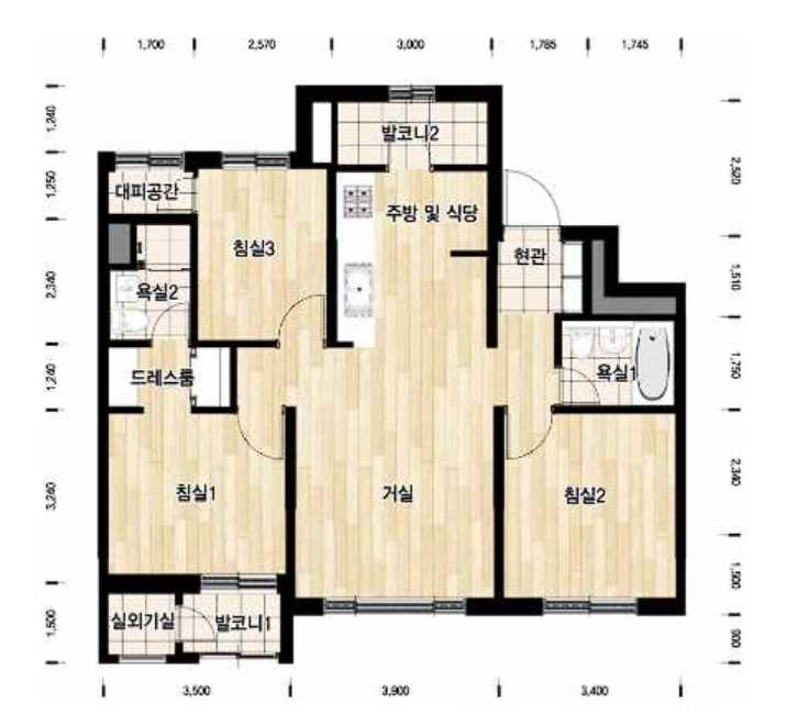 e편한세상서울대입구 평면도59A2