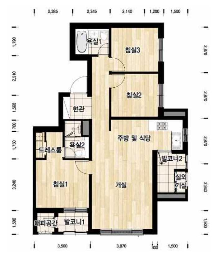 e편한세상서울대입구 평면도59B