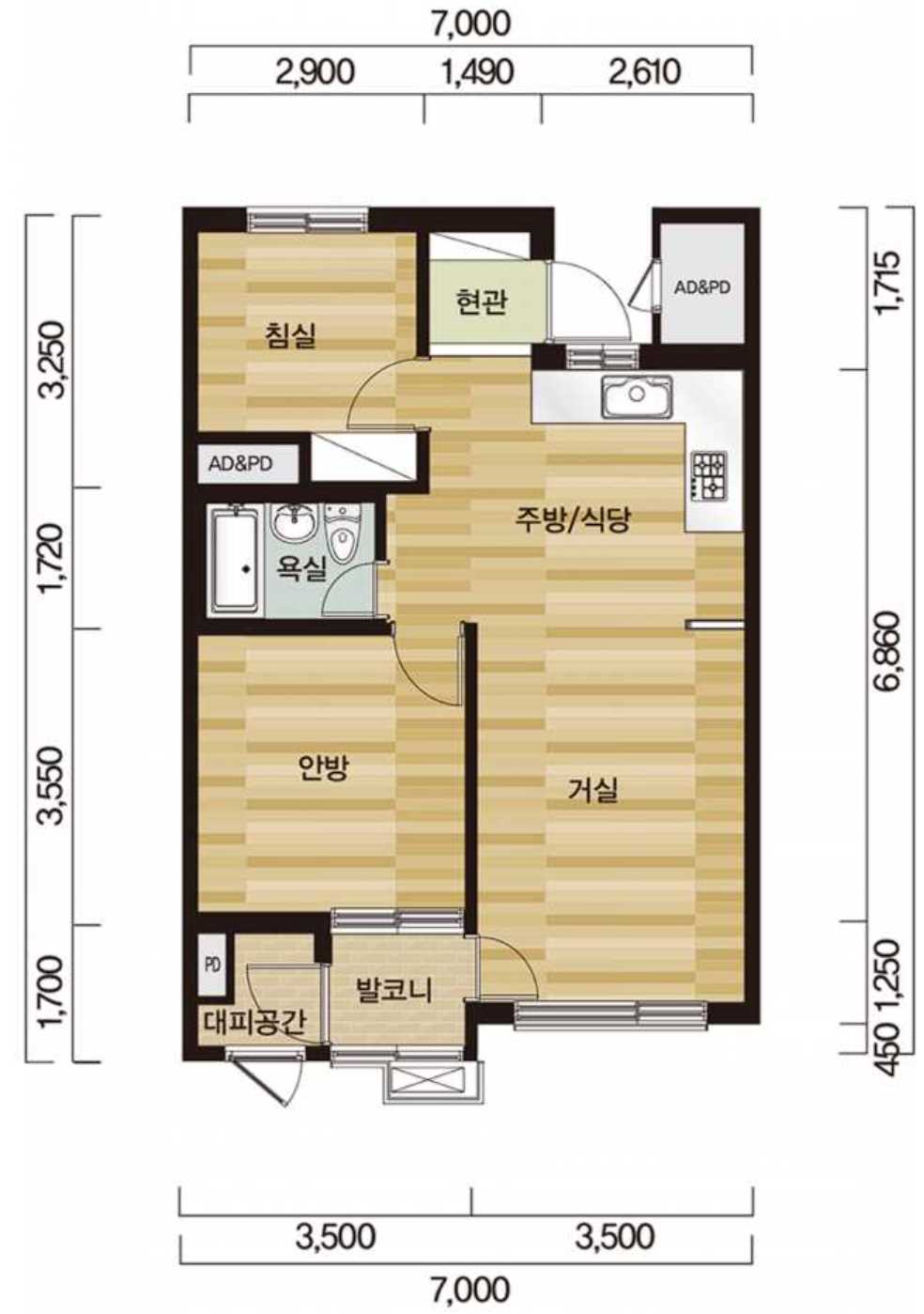 강남신동아파밀리에1단지 평면도49A