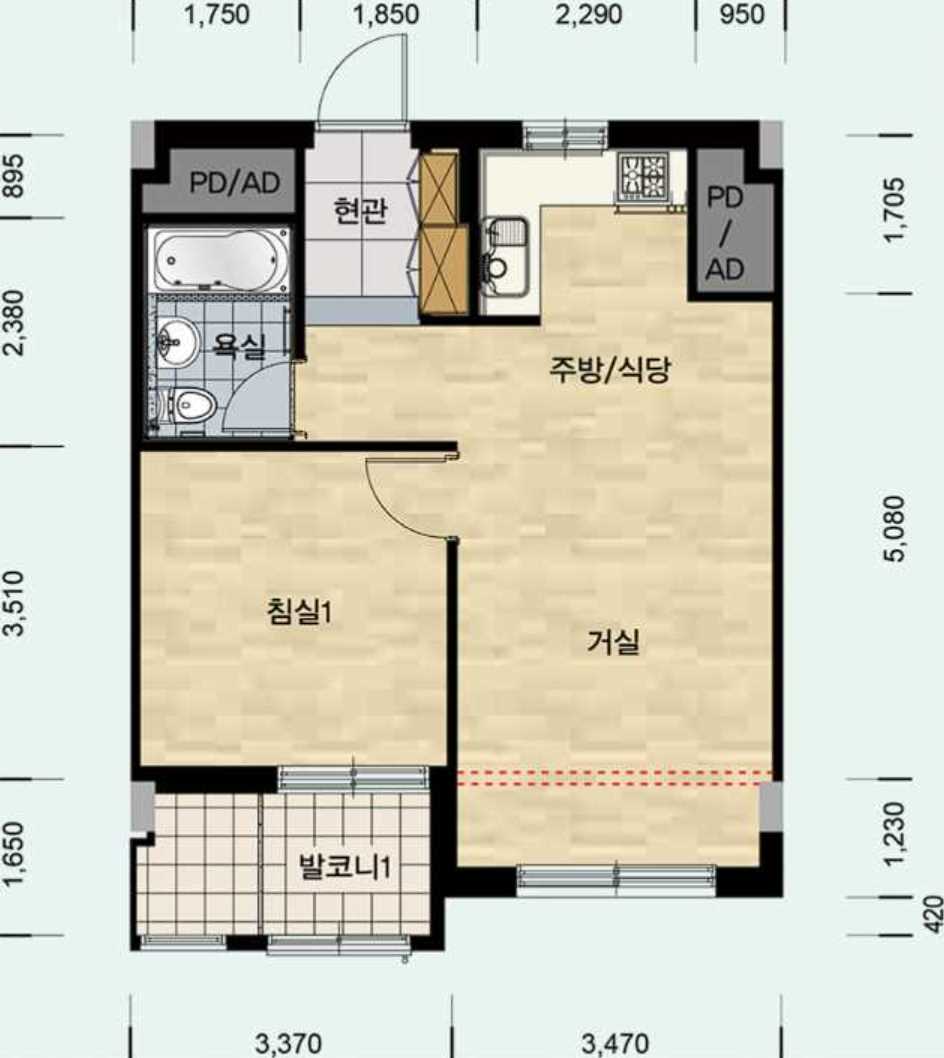 강남한신휴플러스6단지 평면도39A