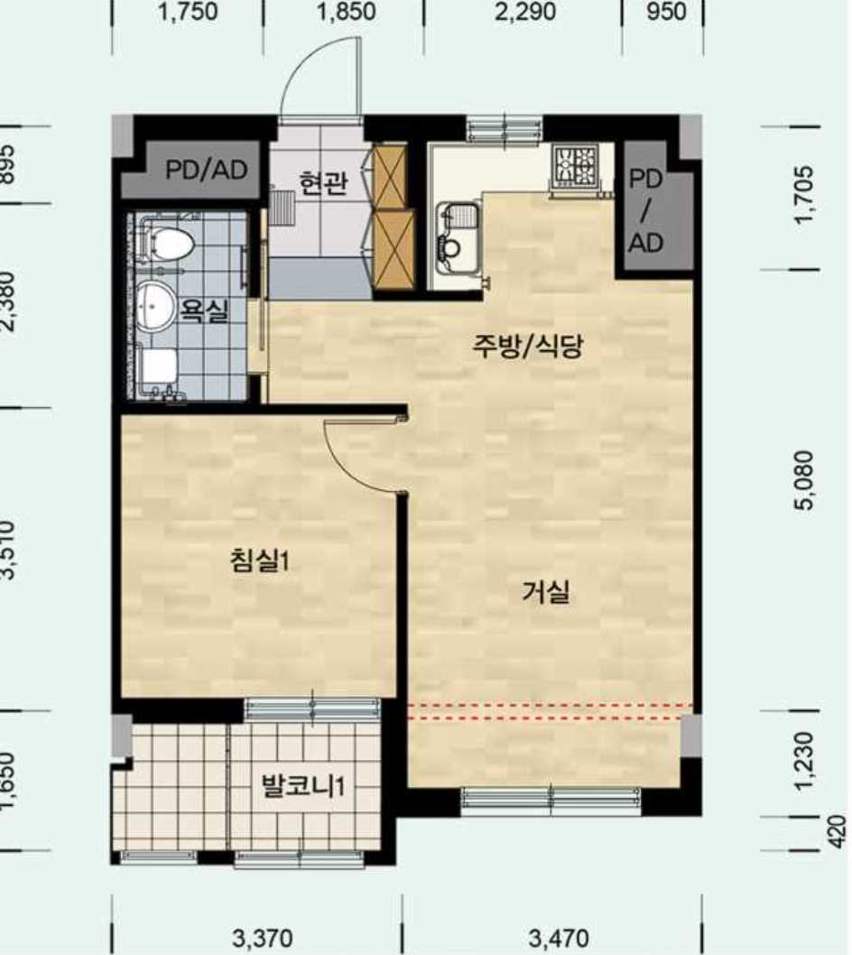 강남한신휴플러스6단지 평면도39AS