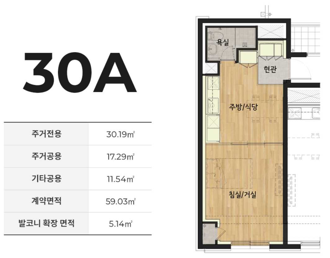 더원역삼 평면도30A