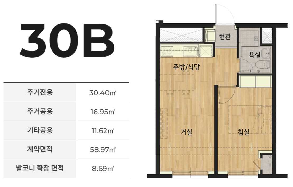 더원역삼 평면도30B