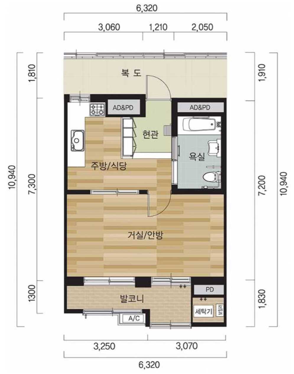 세곡리엔파크4단지 평면도39B