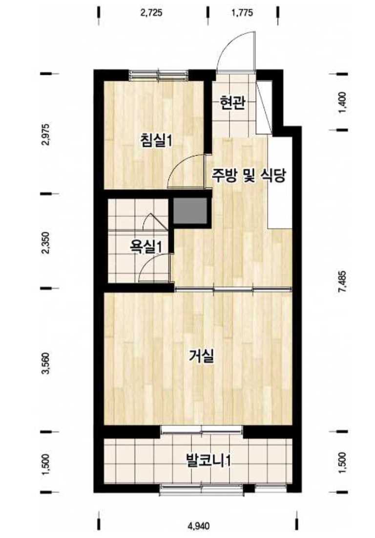 용산롯데캐슬센터포레 평면도