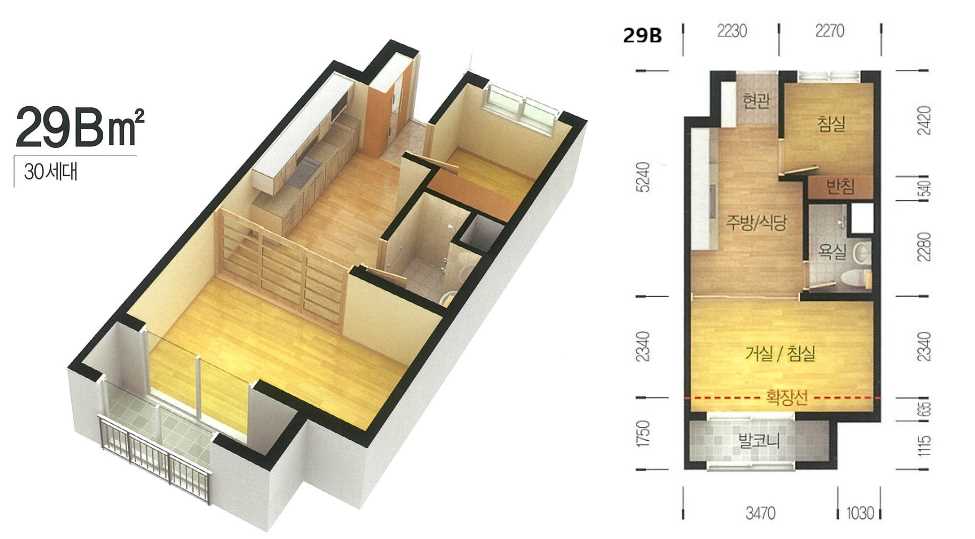 울산방어휴먼시아 평면도29B