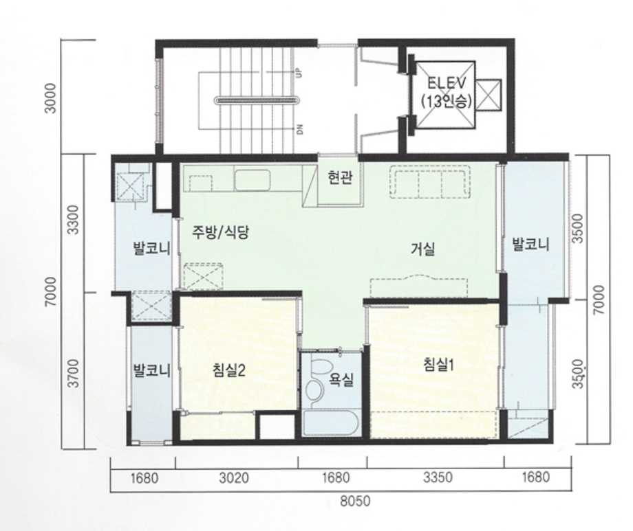 호계주공1단지 평면도51