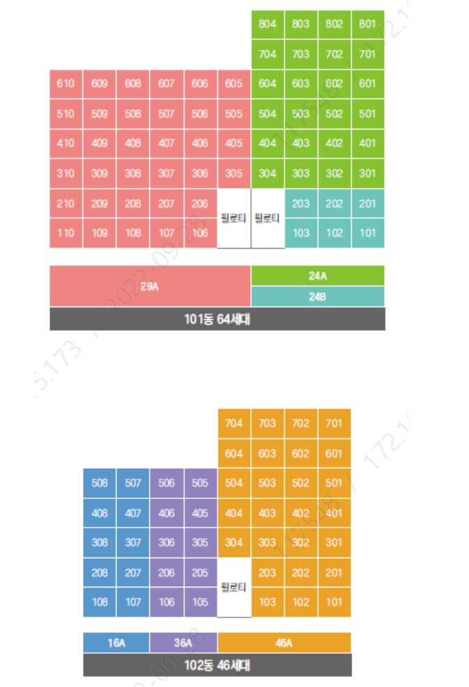 고성남외 동호배치도